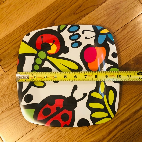 Melamine plates with insect design - Picture 8 of 9